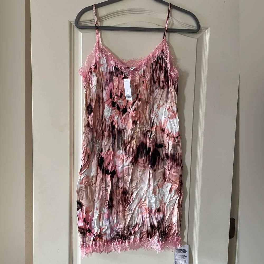 NWT Topshop Mini Lace Crinkle Dress Women’s Size 8 - Picture 5 of 16